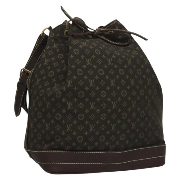 LOUIS VUITTON Monogram Mini Lin Noe Shoulder Bag Ebene - Picture 1 of 15